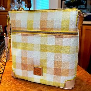 DOONEY & BOURKE COATED COTTON CROSSBODY/SHOULDER